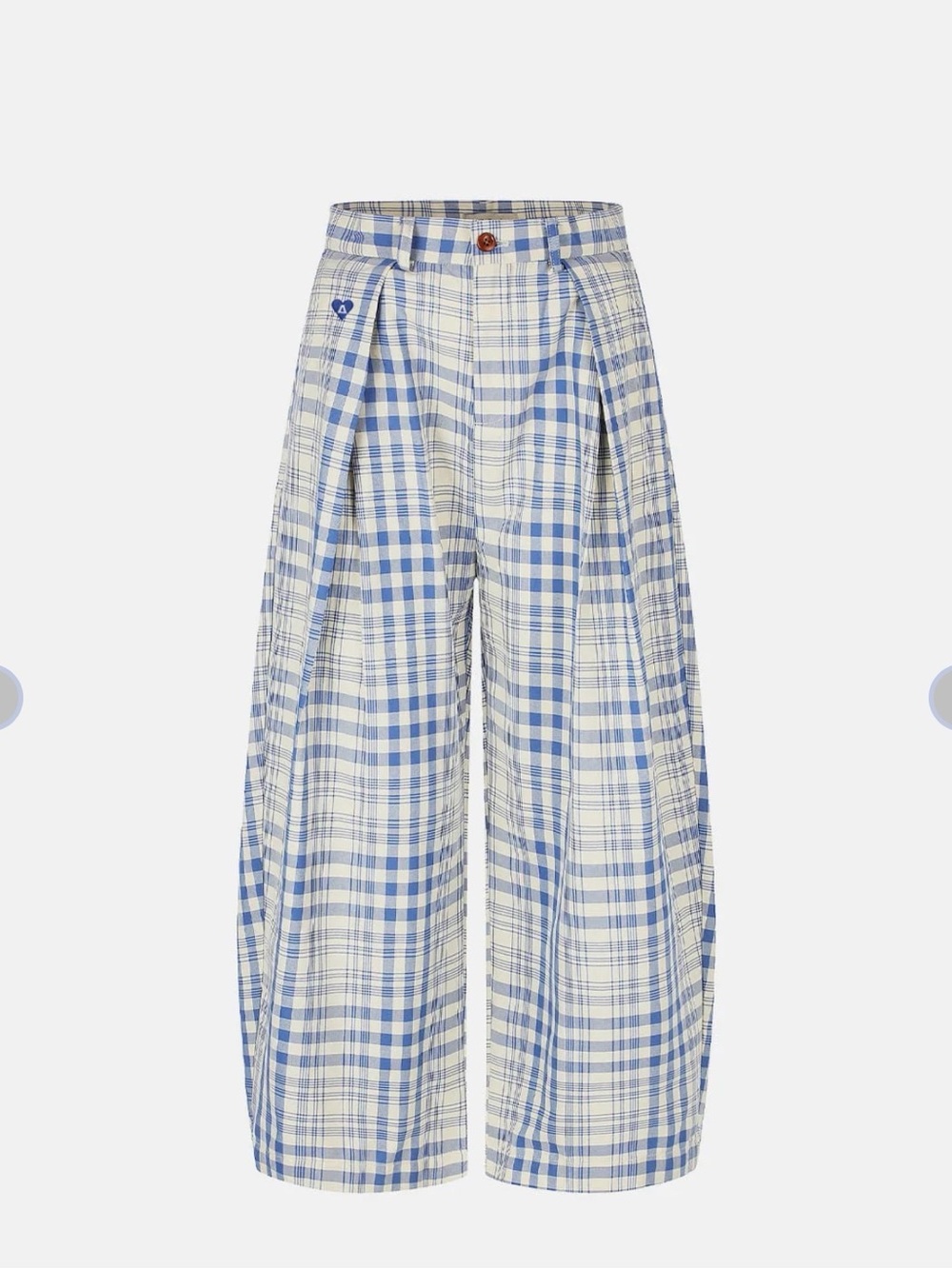 AELFRIC EDEN PLAID BAGGY BARREL PANTS